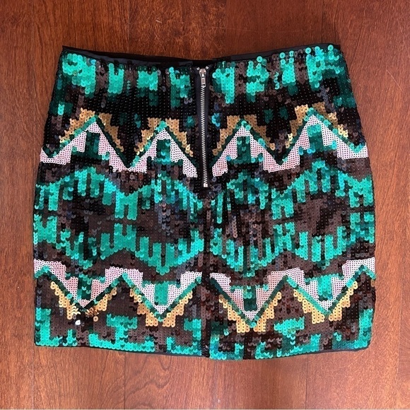 H&M Divided Party Night Sequin Micro Mini Skirt, Fully Lined, Size 4, NWT - Picture 5 of 13
